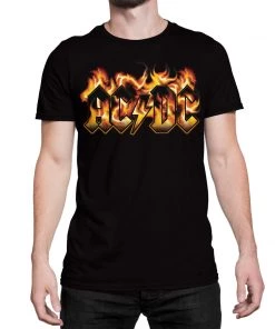 "AC/DC Flames" T-shirt BDAP016