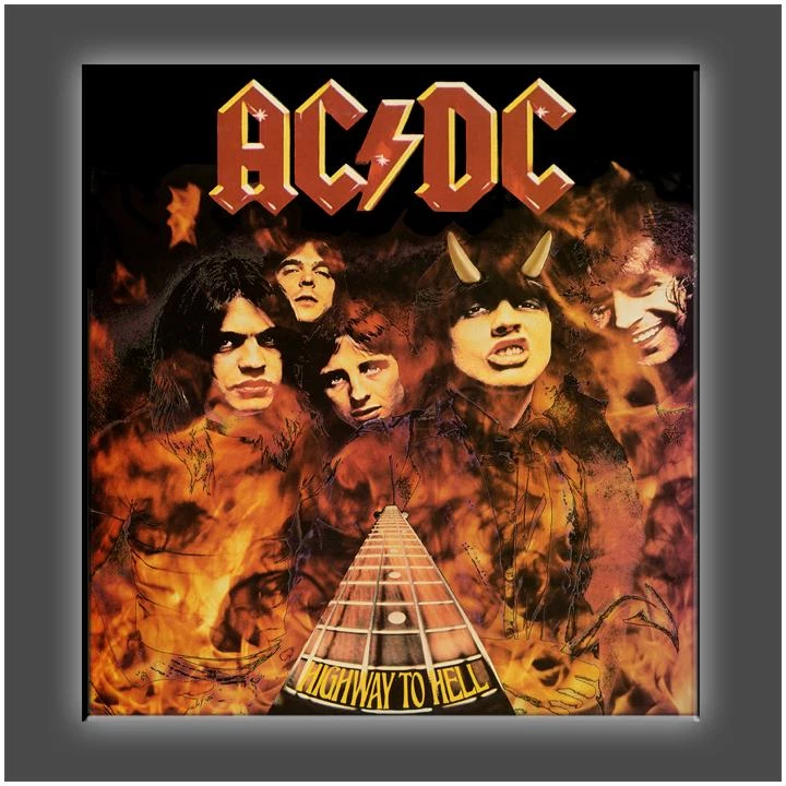 Get Down Art "Highway To Hell Flames" Stretched Canvas Print (Various Sizes) 1 Get Down Art "Highway To Hell Flames" Stretched Canvas Print (Various Sizes)