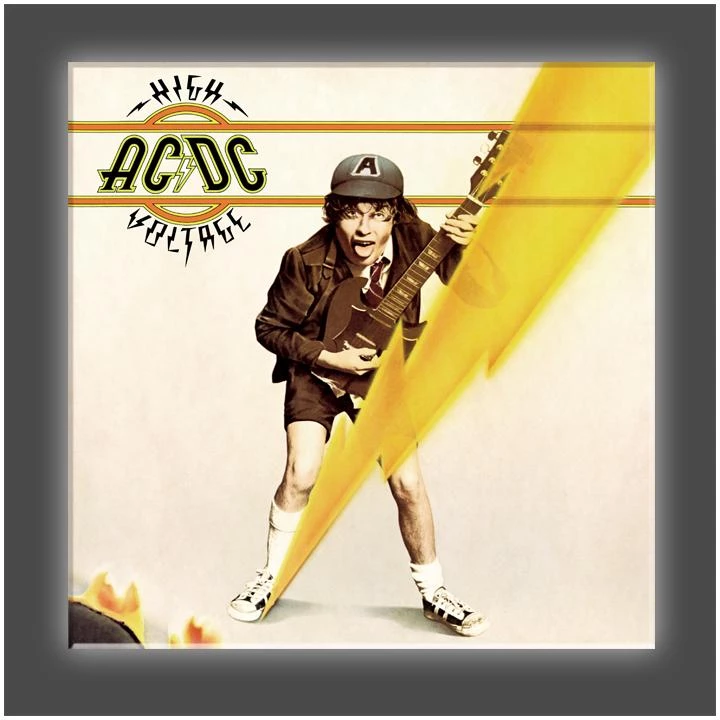 Get Down Art AC/DC Collection "High Voltage" Stretched Canvas Print (Various Sizes)