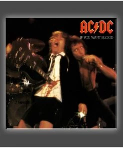 Get Down Art "If You Want Blood" Stretched Canvas Print (Various Sizes) AC/DC Collection