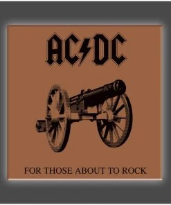 Get Down Art "For Those About To Rock Cover" Stretched Canvas Print (Various Sizes) AC/DC Collection