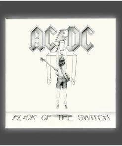 Get Down Art AC/DC Collection "Flick Of The Switch" Stretched Canvas Print (Various Sizes)