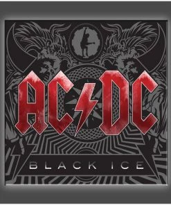 Get Down Art AC/DC Collection "Black Ice" Stretched Canvas Print (Various Sizes)