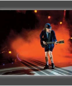Get Down Art "Angus Young Rocks" Stretched Canvas Print (Various Sizes)
