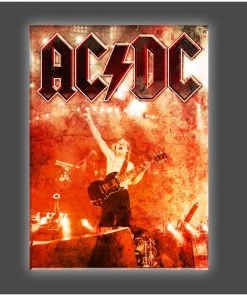 Get Down Art "Burning Red" Stretched Canvas Print (Various Sizes)