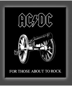 Get Down Art Those About To Rock" Stretched Canvas Print (Various Sizes)