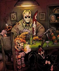 Big Chris "Slasher's Playing Poker" Poster BC101