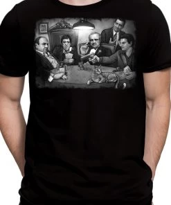 Big Chris "Gangster's Playing Poker B&W" T-shirt BCAG5