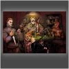 Big Chris "Slasher's Playing Poker" Stretched Canvas Print (Various Sizes)