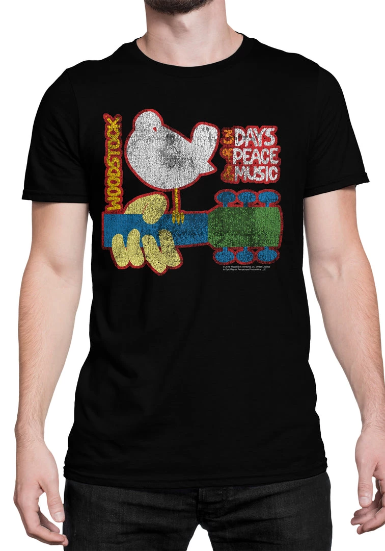 "Cracked Woodstock" T-Shirt BDAP045 1 "Cracked Woodstock" T-Shirt BDAP045
