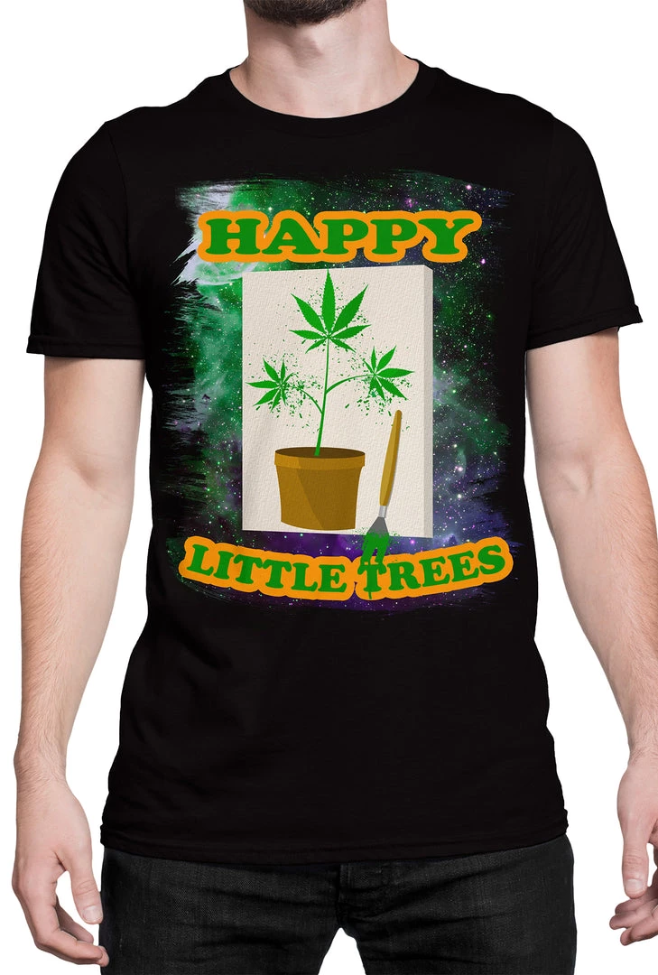 Daveed Benito "Happy Little Trees" T-Shirt DBA59 1 Daveed Benito "Happy Little Trees" T-Shirt DBA59
