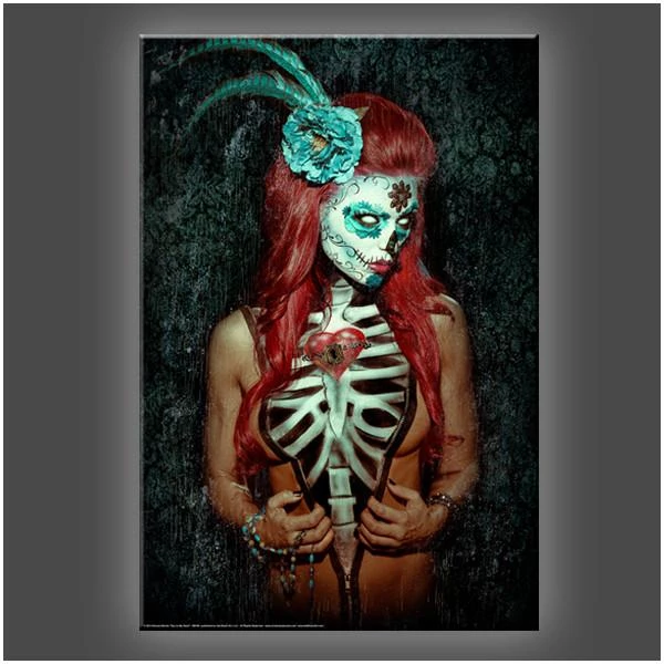 Daveed Benito Daveed Benito - Glamour Models "Key To My Heart" Stretched Canvas Print (Various Sizes)