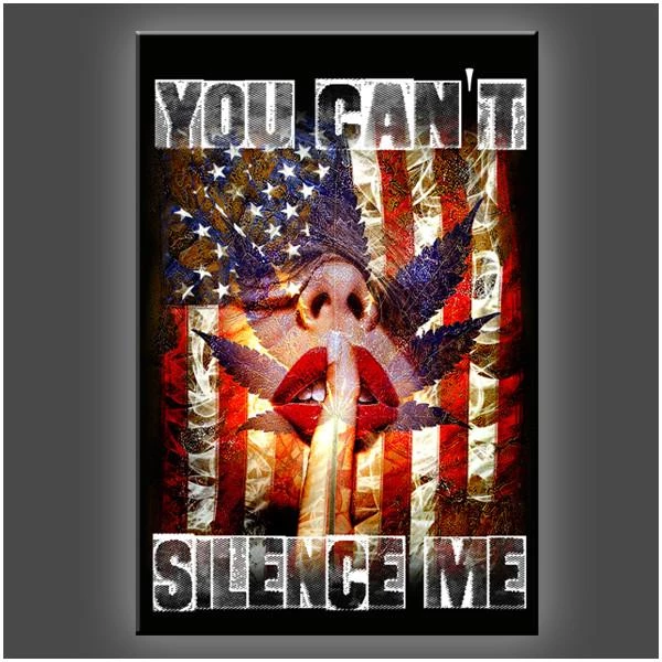 Daveed Benito "Can't Silence Me" Stretched Canvas Print (Various Sizes) 1 Daveed Benito "Can't Silence Me" Stretched Canvas Print (Various Sizes)
