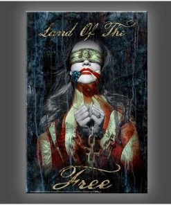 Daveed Benito "Land Of The Free" Stretched Canvas Print (Various Sizes)