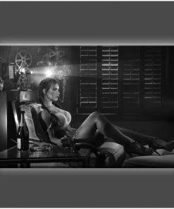 Daveed Benito Daveed Benito - Glamour Models "Action Play" Stretched Canvas Print (Various Sizes)