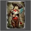 Daveed Benito Daveed Benito - Glamour Models "El Mariachi Muerto Amore" Stretched Canvas Print (Various Sizes)