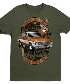 "Bucks And Trucks" T-Shirt G-GM-395-TEE-OLV