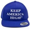 "Keep America High" 6 Panel Flat Bill Blue Hat KAHHG011