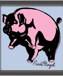 Get Down Art "Pink Piggy" Stretched Canvas Print (Various Sizes) Pink Floyd Collection