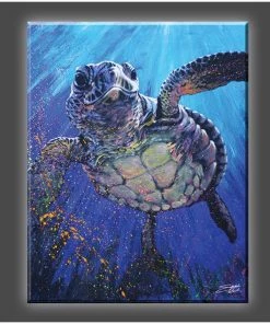 Stephen Fishwick "Kemps' Ridley" Stretched Canvas Print (Various Sizes)