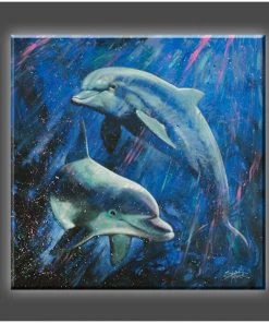 Stephen Fishwick "A Life Aquatic" Stretched Canvas Print (Various Sizes) Stephen Fishwick - For Life