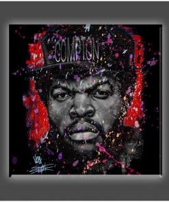 Stephen Fishwick "Straight Outta" Stretched Canvas Print (Various Sizes) Stephen Fishwick's - Icons