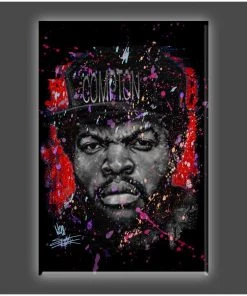 Stephen Fishwick "Straight Outta" Stretched Canvas Print (Various Sizes) Stephen Fishwick's - Icons