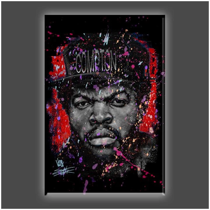 Stephen Fishwick "Straight Outta" Stretched Canvas Print (Various Sizes) Stephen Fishwick's - Icons