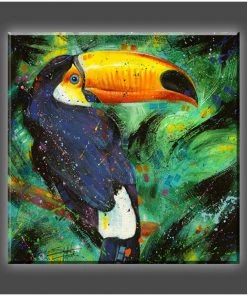 Stephen Fishwick Stephen Fishwick - For Life "Toucan" Stretched Canvas Print (Various Sizes)