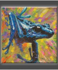 Stephen Fishwick "Blue Dart" Stretched Canvas Print (Various Sizes) Stephen Fishwick - For Life