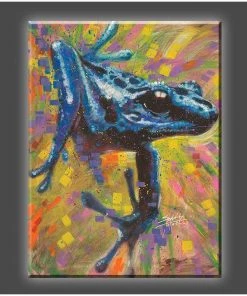 Stephen Fishwick "Blue Dart" Stretched Canvas Print (Various Sizes) Stephen Fishwick - For Life